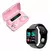 Combo Smartwatch D20 Y68 + Auricular Inalambrico F9-5 Rosa - La Tienda De Mia