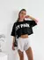 Remera algodon manga oversize ancha al corte estampada Ivypark