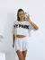 Remera algodon manga oversize ancha al corte estampada Ivypark en internet