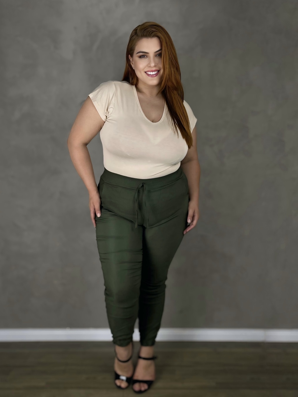 Calça militar plus fashion size