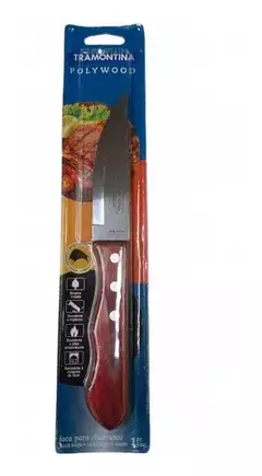 Cuchillo Asado Jumbo blister x unidad Polywood Tramontina