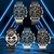 Relógio Masculino LIGE Cronógrafo de Luxo em Couro - Esportivo, Impermeável e com Mãos Luminosas - comprar online