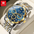 Relógio Masculino OLEVS em Aço Inoxidável: Elegância Impermeável de Luxo - comprar online