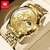 Relógio Masculino OLEVS em Aço Inoxidável: Elegância Impermeável de Luxo - loja online