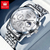 Imagem do Relógio Masculino OLEVS em Aço Inoxidável: Elegância Impermeável de Luxo