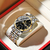 Relógio Masculino POEDAGAR Luxo: Elegância Impermeável em Aço Inoxidável - loja online