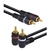 CABO 2 RCA + 2 RCA C/ FIO TERRA DUPLO GOLD 90 GRAUS - 5M - comprar online