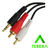 Cabo P2 Stereo + 2 Rca Gold 1,8m TEBERA