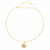 Colar Semijoia Choker Aro Liso Dourado - comprar online