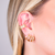 Brinco Semijoia Valesca Ear Cuff e Piercing Dourado