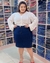 Saia Jeans Moda Evangelica Plus Size Tam 46 ao 54 - loja online