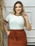 Conjunto Blusa e Saia Anarruga com Bolso ( Terracota ) - loja online