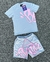 Imagem do Conjunto Shorts Syna World Cinza/Rosa