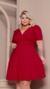 Vestido Plus Size Manga Bufante Princesa - comprar online