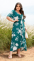 Vestido Plus Size Longo Summer Jardim