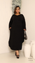 Vestido Plus Size Longo Manga Longa Com Bolso - loja online