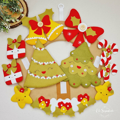 Playful Wreath to Assemble - Digital Pattern & Tutorial - Eli Seganfredo