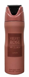 Desodorante árabe Velvet Rose Lattafa 200 ml.