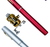 Conjunto de combinação de carretel de vara de pesca mini caneta de bolso telescópica vara de pesca + carretel na internet