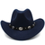 Chapéus de cowboy ocidentais de aba larga, Chapéus Panamá, bonés Fedora, Tri - VIOLA VIVA