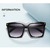 Óculos de sol quadrados oversize para homens e mulheres, marca vintage - loja online
