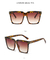 Óculos de sol quadrados oversize para homens e mulheres, marca vintage na internet