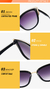 MUSELIFE-Cateye Óculos de Sol para Mulheres, Óculos Gradiente na internet