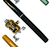 Conjunto de combinação de carretel de vara de pesca mini caneta de bolso telescópica vara de pesca + carretel - loja online