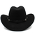 Chapéus de cowboy ocidentais de aba larga, Chapéus Panamá, bonés Fedora, Tri