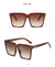 Óculos de sol quadrados oversize para homens e mulheres, marca vintage na internet