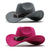 Imagem do Homens e mulheres Lã Jazz Hat, atualizado Beirais, Western Cowboy Hat, Sombrero