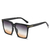 Óculos de sol quadrados oversize para homens e mulheres, marca vintage - VIOLA VIVA