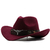 Homens e mulheres Lã Jazz Hat, atualizado Beirais, Western Cowboy Hat, Sombrero - comprar online