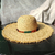 Vintage americano Western Cowboy Hat, chapéu de palha, protetor solar, Panamá - VIOLA VIVA
