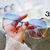 Óculos de sol gradiente redondo para mulheres sem aro de metal, grife de luxo - VIOLA VIVA