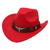 Sentiu chapéu de cowboy ocidental com banda de vaca para mulheres, chapéus Jaz - VIOLA VIVA
