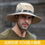 Chapéu de pesca com proteção solar anti-UV masculino, malha respirável na internet