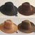 Chapéu de cowboy ocidental monocromático masculino, vaqueira cavalheiro Jazz c - loja online
