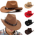 Chapéus de feltro com vaca cabeça para festa, camurça artificial, chapéus de - loja online