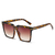 Óculos de sol quadrados oversize para homens e mulheres, marca vintage - VIOLA VIVA