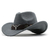 Homens e mulheres Lã Jazz Hat, atualizado Beirais, Western Cowboy Hat, Sombrero - comprar online