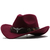 Imagem do Chapéu de lã de vaqueiro masculino, sombreros para homens, jazz, vaqueira, gra