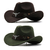 Homens e mulheres Lã Jazz Hat, atualizado Beirais, Western Cowboy Hat, Sombrero na internet