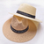 Chapéu de palha unissex casual, boné cubano, chapéu Panamá, aba curta - loja online