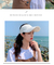 Respirável Anti-UV Sun Hats para Homens e Mulheres, Ajustável, Vazio Top