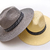 Chapéu de palha unissex casual, boné cubano, chapéu Panamá, aba curta