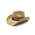 Imagem do Vintage americano Western Cowboy Hat, chapéu de palha, protetor solar, Panamá