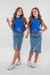 Conjunto Peplum Azul Jeans