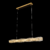 Lustre Cristal Linear Retangular Dourado Luxo - comprar online