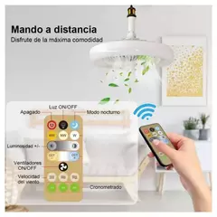 Imagen de Foco ventilador de techo con control remoto